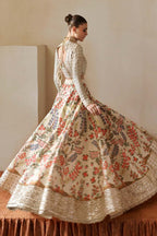 Afrozeh Custom Tailored 3 Piece Korean Raw Silk | Gulnar - Festive Collection - Gulemaha