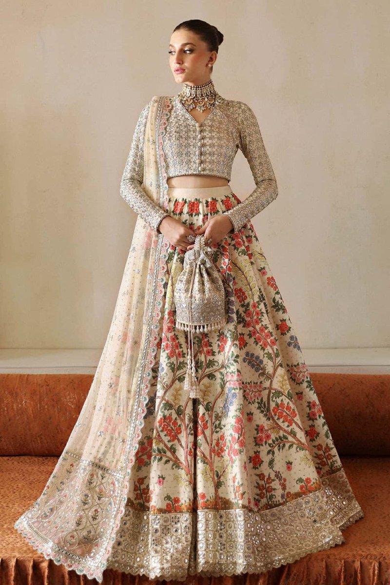 Afrozeh Custom Tailored 3 Piece Korean Raw Silk | Gulnar - Festive Collection - Gulemaha