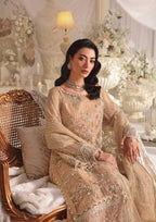 Afrozeh Custom Tailored 3 Piece Net | EFE - 06 ZYVA - Festive Collection - Gulemaha