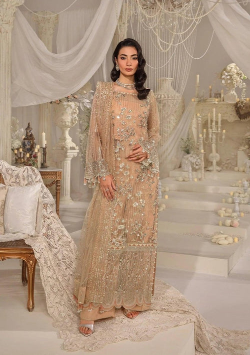 Afrozeh Custom Tailored 3 Piece Net | EFE - 06 ZYVA - Festive Collection - Gulemaha