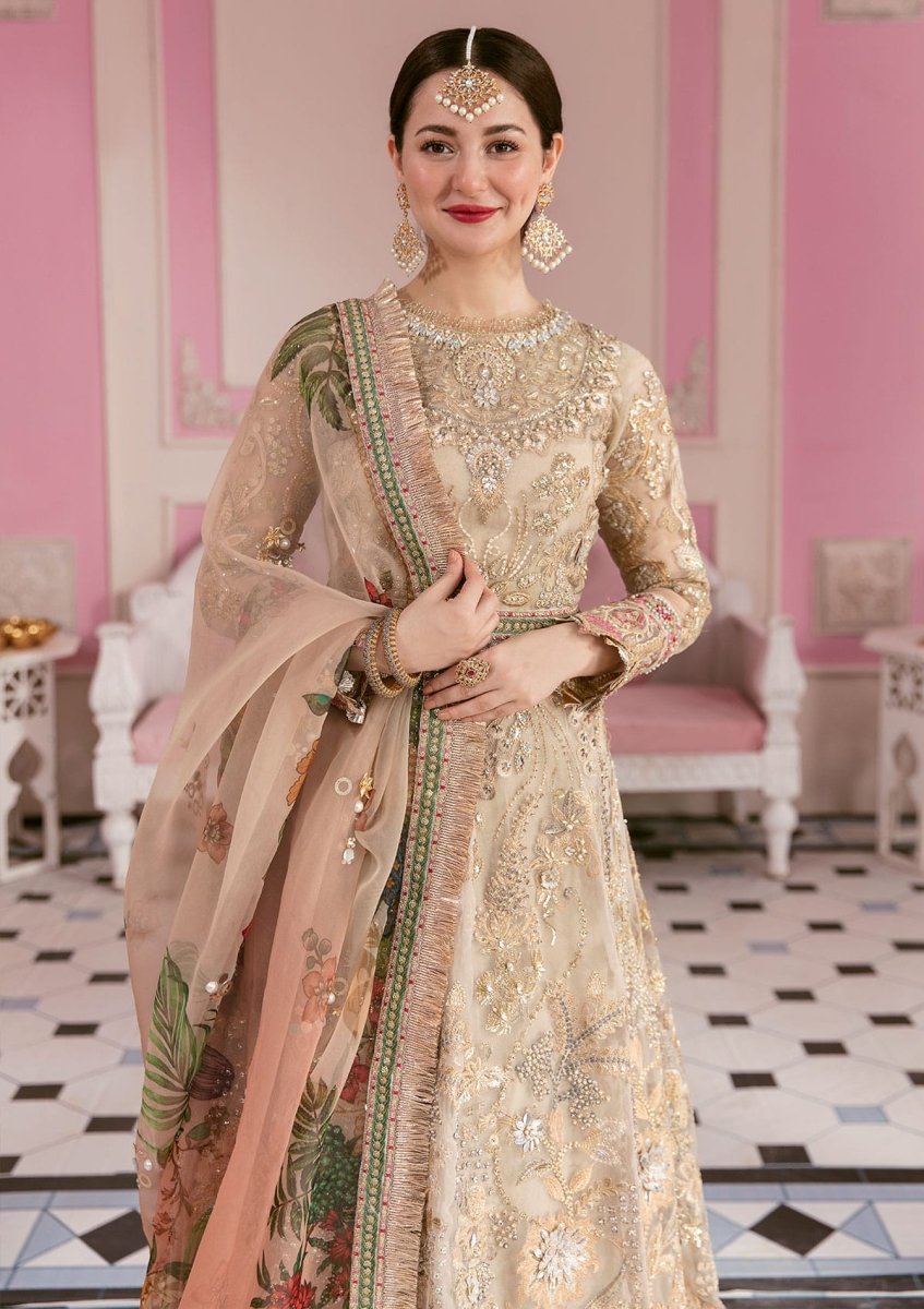 Afrozeh Custom Tailored 3 Piece Organza | ECC - 02 - MONARCH - Festive Collection - Gulemaha