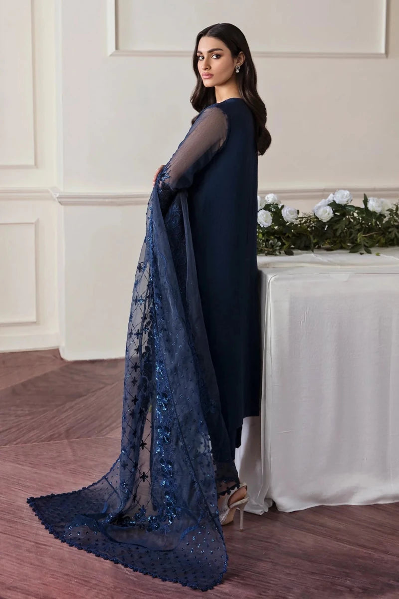 Baroque Custom Tailored 3 Piece Chiffon | Embroidered Chiffon SF - 292 - Festive Collection - Gulemaha