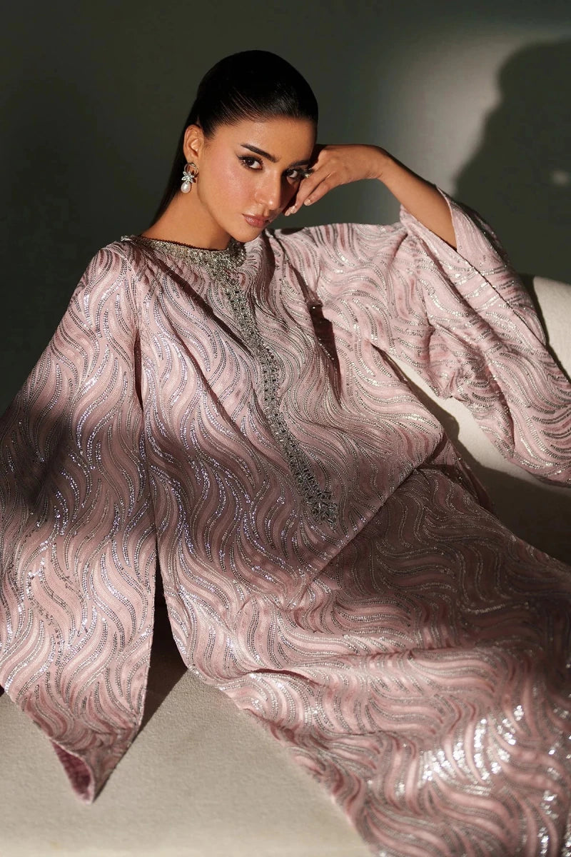 Baroque Formal 3 Piece Chiffon | Embroidered Chiffon PR - 1244 - Festive Collection - Gulemaha