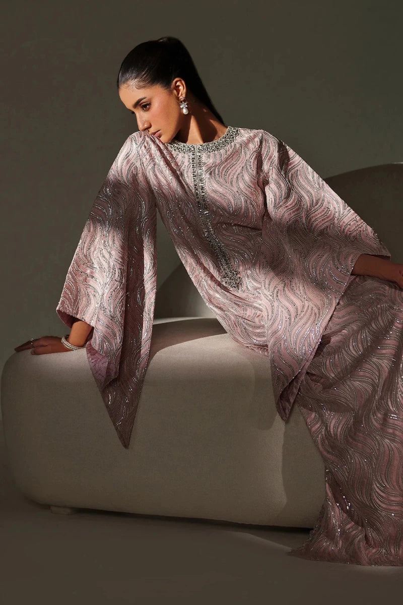 Baroque Formal 3 Piece Chiffon | Embroidered Chiffon PR - 1244 - Festive Collection - Gulemaha