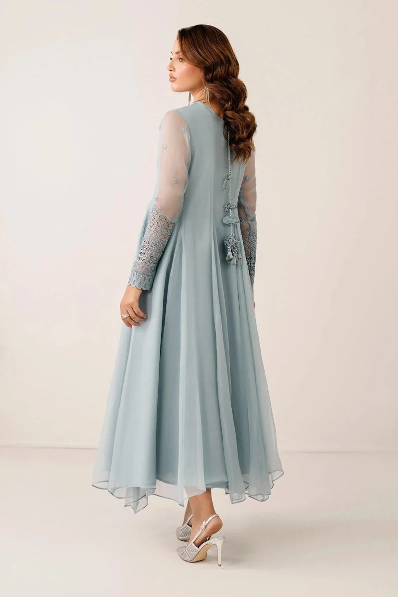 Baroque Pret 3 Piece Chiffon | Embroidered Chiffon Frock PR - 1123 - Festive Collection - Gulemaha