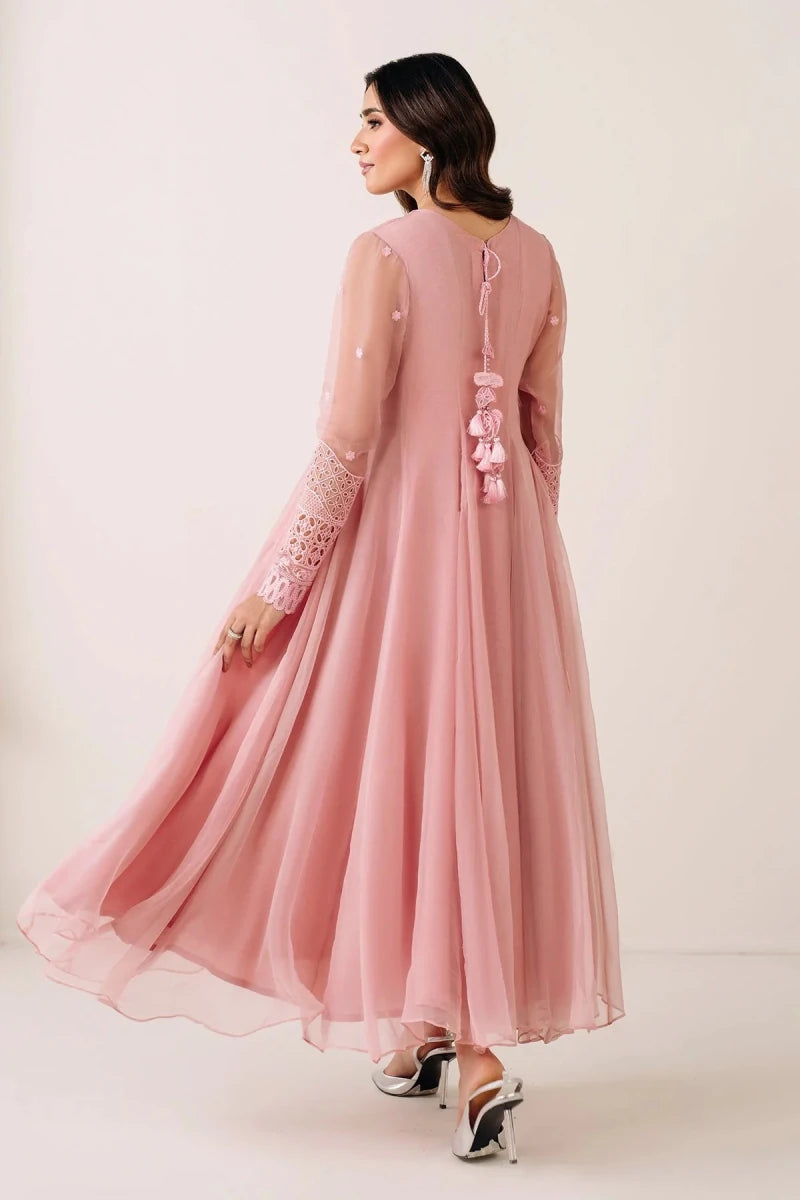 Baroque Pret 3 Piece Chiffon | Embroidered Chiffon Frock PR - 1124 - Festive Collection - Gulemaha