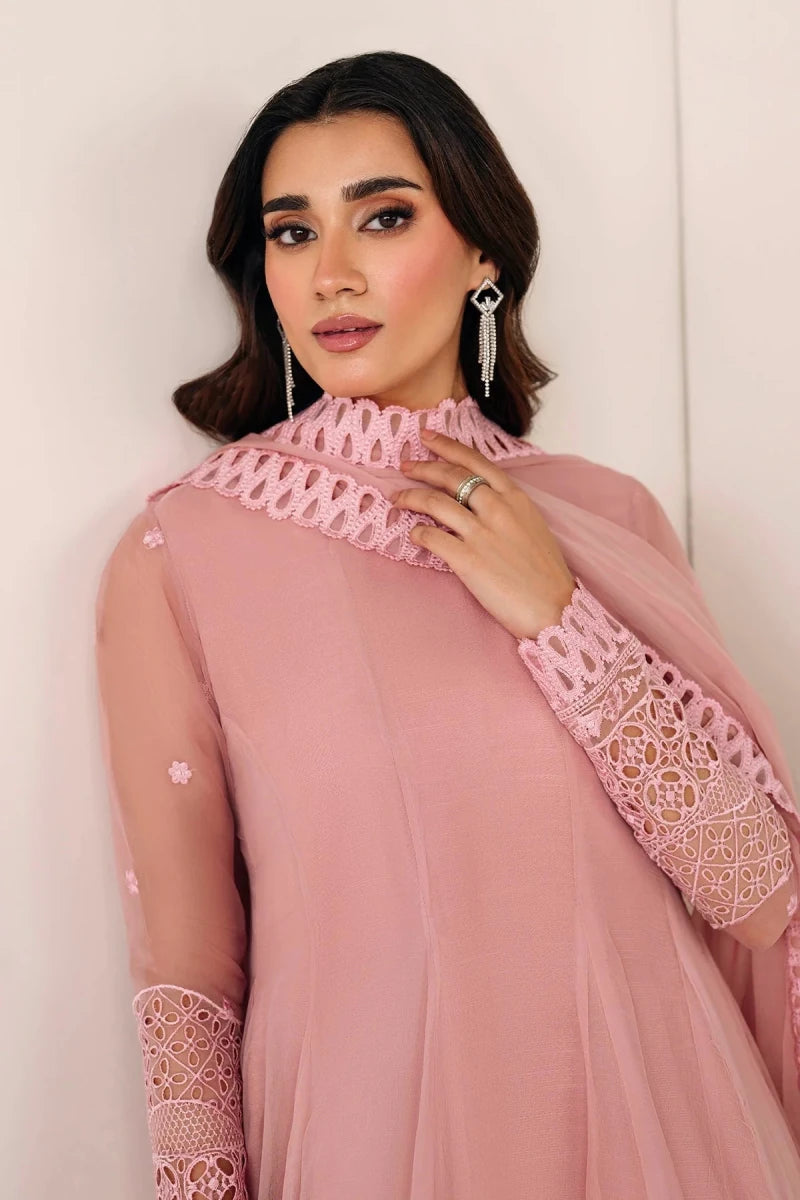 Baroque Pret 3 Piece Chiffon | Embroidered Chiffon Frock PR - 1124 - Festive Collection - Gulemaha