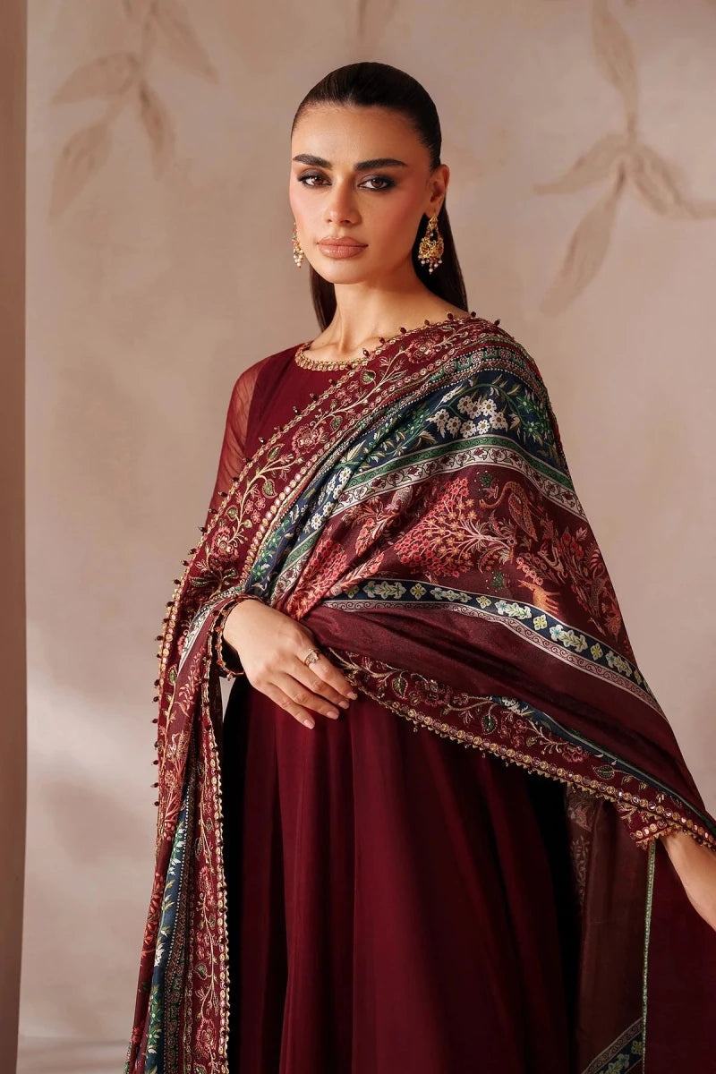 Baroque Pret 3 Piece Chiffon | Embroidered Chiffon PR - 1204 - Festive Collection - Gulemaha