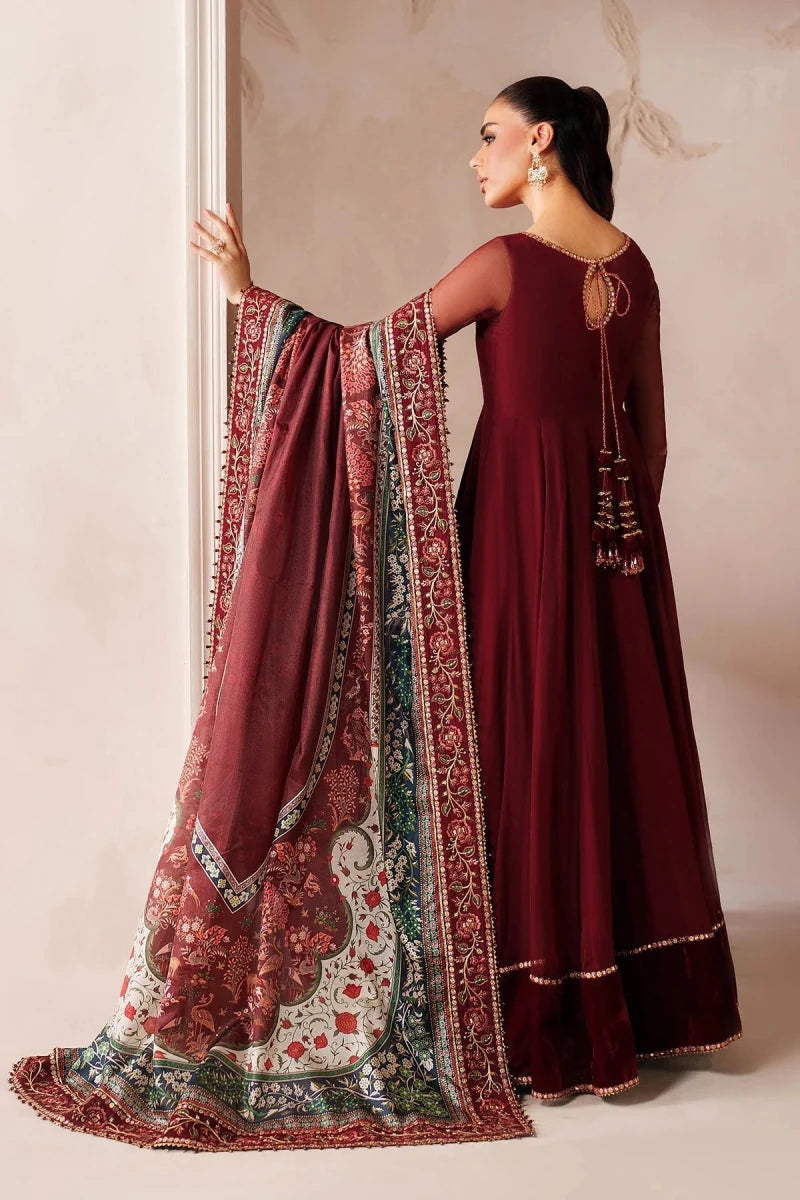 Baroque Pret 3 Piece Chiffon | Embroidered Chiffon PR - 1204 - Festive Collection - Gulemaha