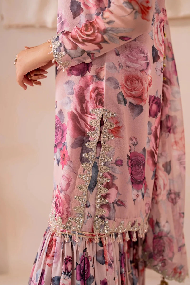 Baroque Pret 3 Piece Chiffon | Embroidered Chiffon SF - 708 - Festive Collection - Gulemaha