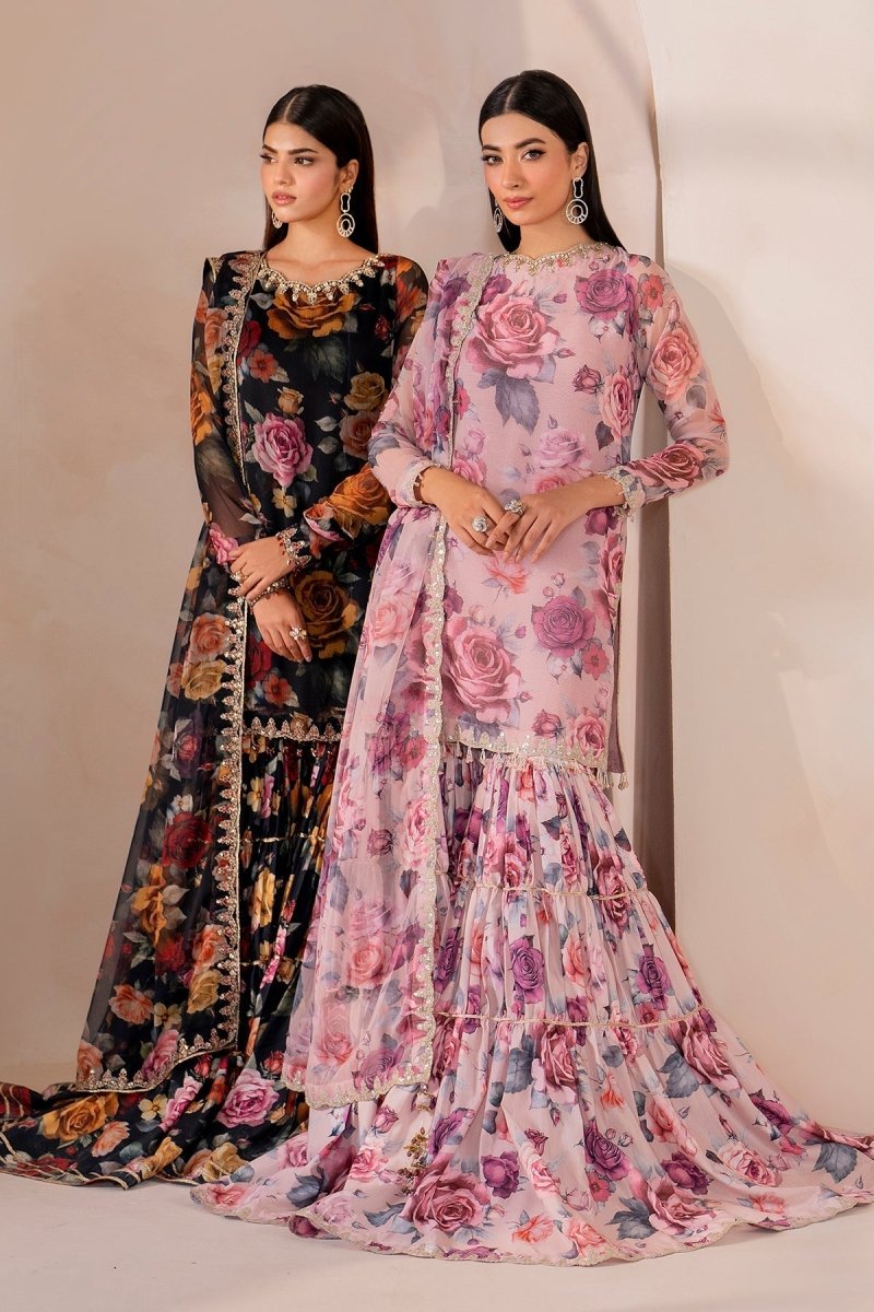 Baroque Pret 3 Piece Chiffon | Embroidered Chiffon UF - 707 - Festive Collection - Gulemaha