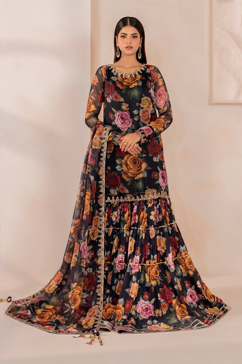 Baroque Pret 3 Piece Chiffon | Embroidered Chiffon UF - 707 - Festive Collection - Gulemaha
