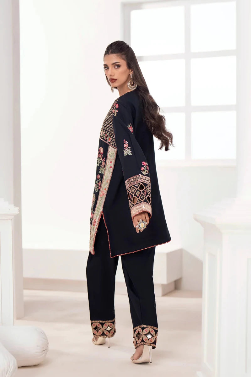 Ethnic Pret 3 Piece Korean Raw Silk | Embroidered Festive Suit - Festive Collection - Gulemaha