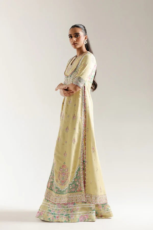 Ethnic Pret 3 Piece Korean Raw Silk | Embroidered Suit E0915/104/109 - Festive Collection - Gulemaha