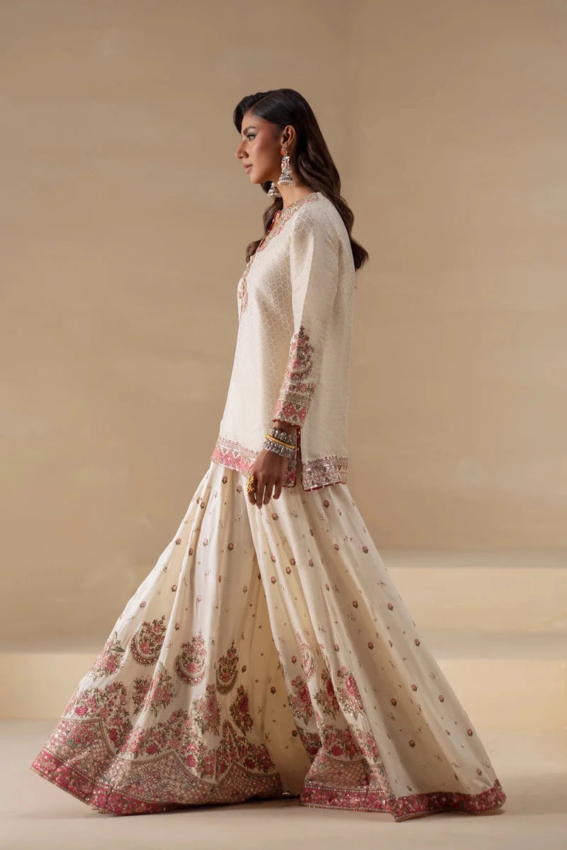 Ethnic Pret 3 Piece Textured | Embroidered Suit E0836/104/817 - Festive Collection - Gulemaha