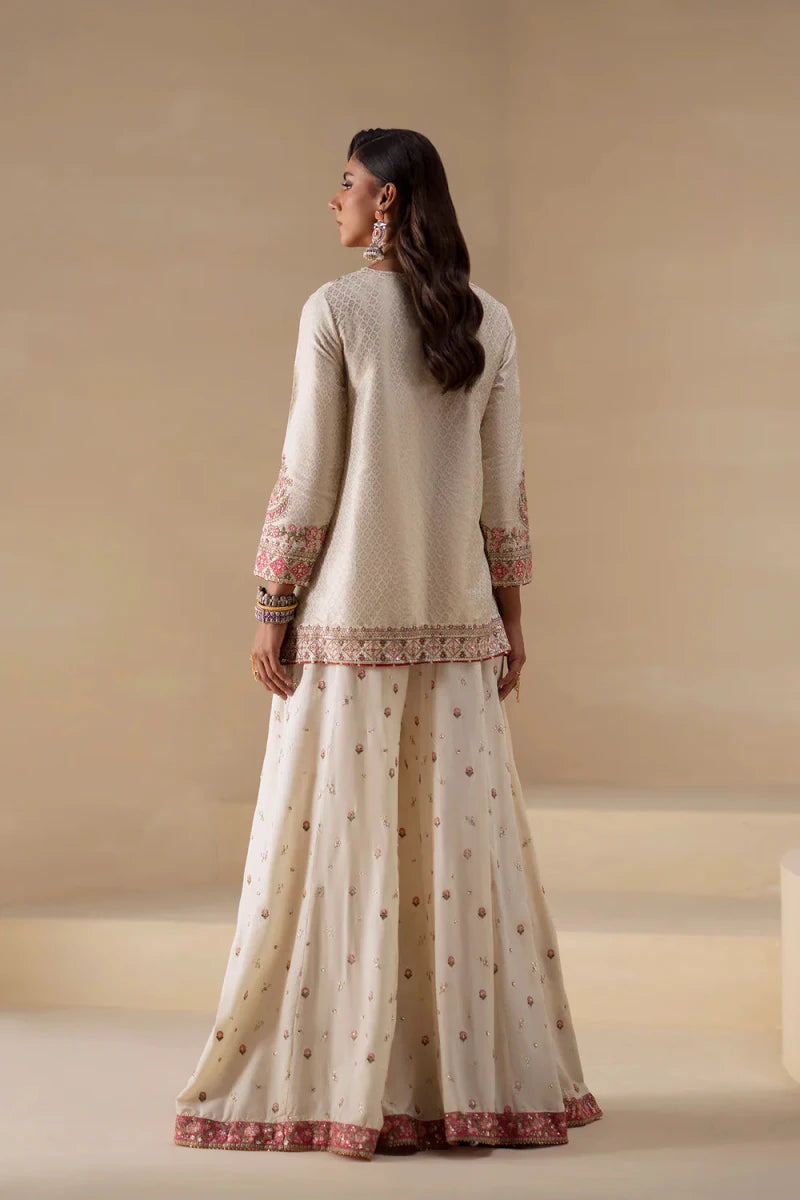 Ethnic Pret 3 Piece Textured | Embroidered Suit E0836/104/817 - Festive Collection - Gulemaha