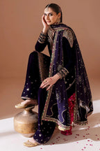 Jazmine Velvet 3 Piece Velvet | Embroidered Velvet Formal CVF D - 08 - Winter Collection - Gulemaha