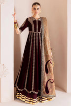 Jazmine Velvet 3 Piece Velvet | Embroidered Velvet Formal CVF D - 12 - Winter Collection - Gulemaha