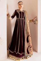Jazmine Velvet 3 Piece Velvet | Embroidered Velvet Formal CVF D - 12 - Winter Collection - Gulemaha