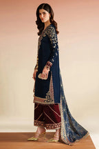 Jazmine Velvet 3 Piece Velvet | Embroidered Velvet Formal VVF D - 7 - Winter Collection - Gulemaha