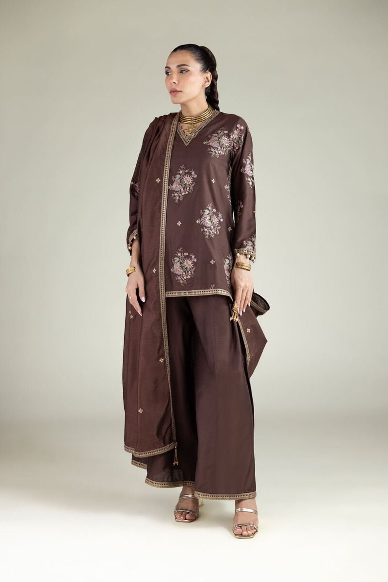 Khaadi Khas Pret 3 Piece Raw Silk | SKU: 2 - 26 - 105 - C - F - Festive Collection - Gulemaha