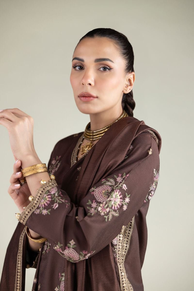 Khaadi Khas Pret 3 Piece Raw Silk | SKU: 2 - 26 - 105 - C - F - Festive Collection - Gulemaha