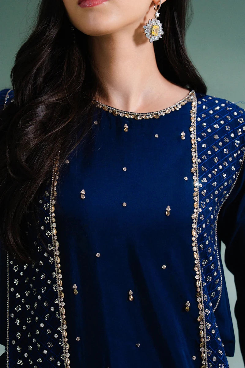 Lulusar Pret 3 Piece Silk | Humal Top - Festive Collection - Gulemaha
