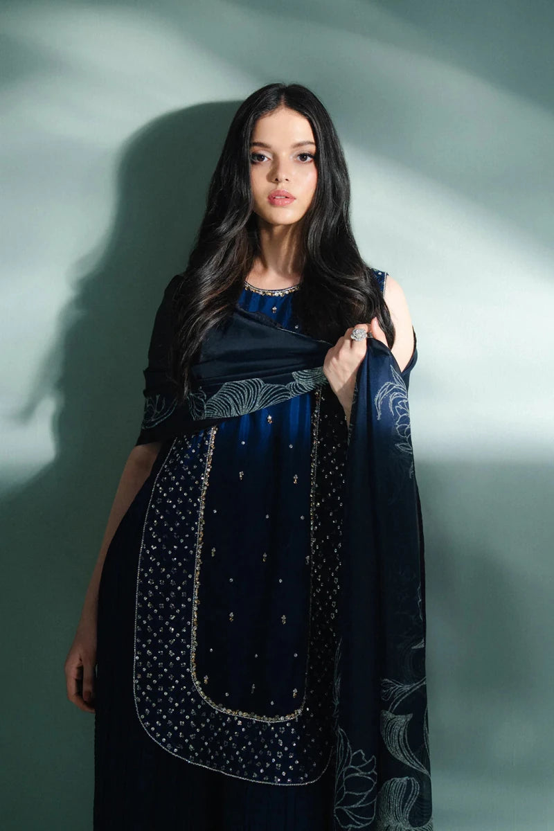 Lulusar Pret 3 Piece Silk | Humal Top - Festive Collection - Gulemaha