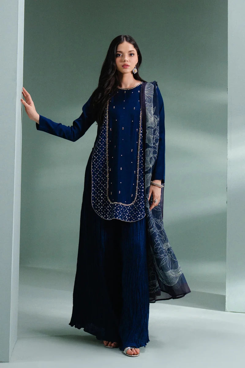 Lulusar Pret 3 Piece Silk | Humal Top - Festive Collection - Gulemaha