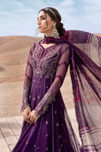 Maria B Custom Tailored 3 Piece Net | Embroidered Net Suit D - 2507 - B - Festive Collection - Gulemaha