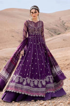 Maria B Custom Tailored 3 Piece Net | Embroidered Net Suit D - 2507 - B - Festive Collection - Gulemaha