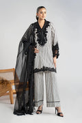 Maria B Pret 3 Piece Cotton | DW - W25 - 33 - Black - Summer Collection - Gulemaha