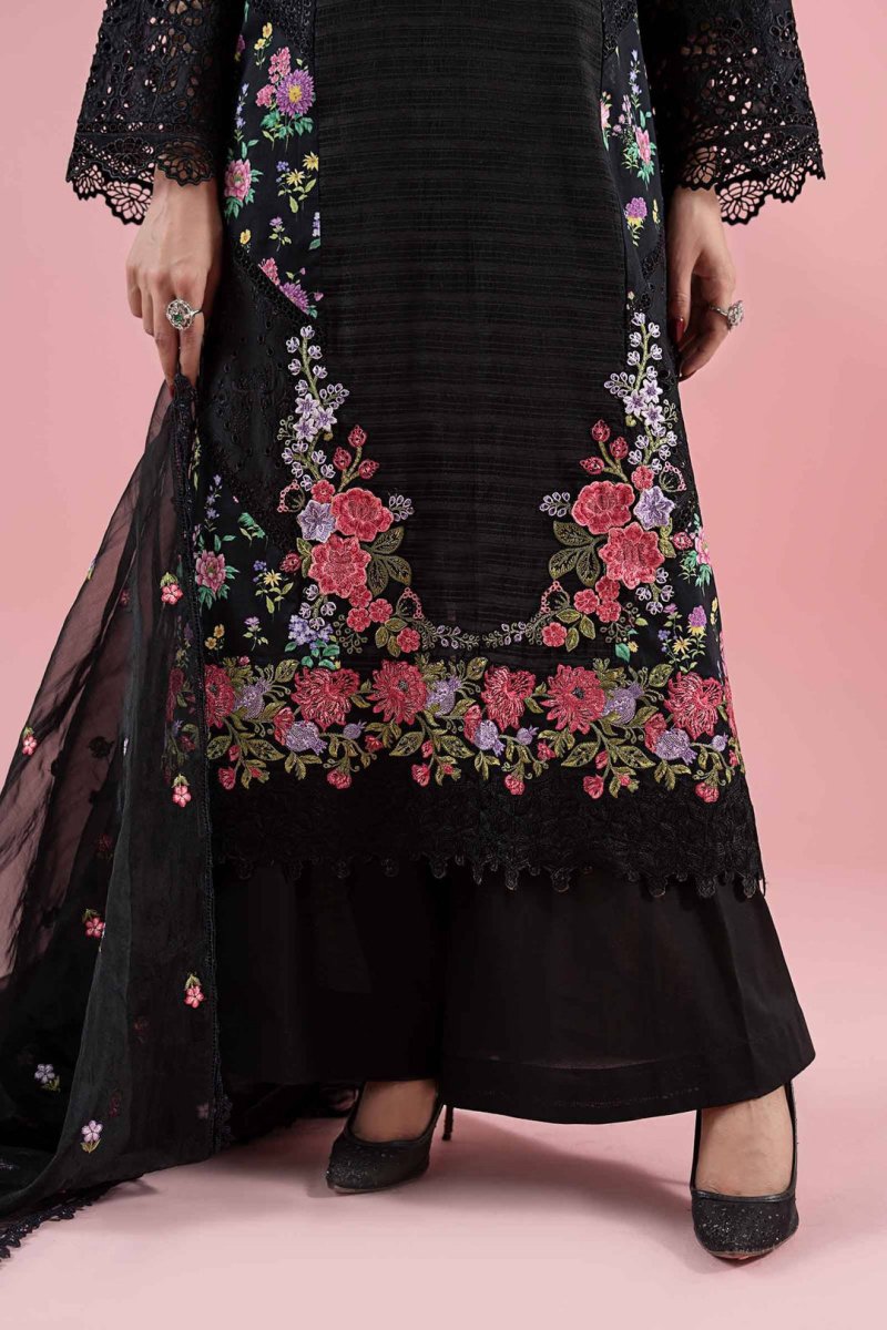 Maria B Pret 3 Piece Lawn | Embroidered Lawn Suit DW - EA25 - 79 - Summer Collection - Gulemaha
