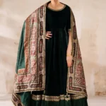 Baroque Pret (3pc) Cotton | EMBROIDERED VELVET PR-1208 - Velvet Collection