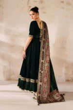 Baroque Pret (3pc) Cotton | EMBROIDERED VELVET PR-1208 - Velvet Collection - Image 2