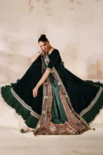 Baroque Pret (3pc) Cotton | EMBROIDERED VELVET PR-1208 - Velvet Collection - Image 3