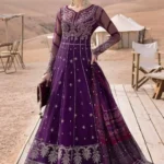 Maria B Stiched (3pc) Net | Embroidered Net Suit | D-2507-B - Festive Collection