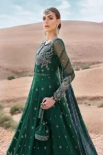 Maria B Stiched (3pc) Net | Embroided net suit | D-2507-A - Festive Collection - Image 2