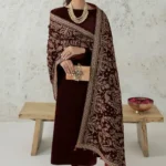 Baroque Accessories (1pc)  | EMBROIDERED VELVET SHAWL VS-32 - Shawls