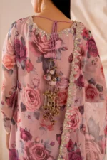 Baroque Pret (3pc) Chiffon | EMBROIDERED CHIFFON SF-708 - Formal Collection - Image 4