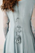 Baroque Pret (3pc) Chiffon | EMBROIDERED CHIFFON FROCK PR-1123 - Festive Collection - Image 3