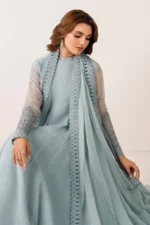 Baroque Pret (3pc) Chiffon | EMBROIDERED CHIFFON FROCK PR-1123 - Festive Collection - Image 2