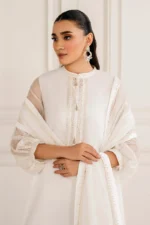 Baroque Pret (3pc) Chiffon | EMBROIDERED CHIFFON PR-1135 - Festive Collection - Image 3