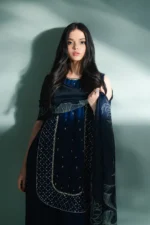 Lulusar Pret (3pc) Silk | Humal Top - Festive Collection - Image 2