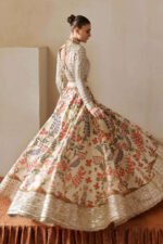 Afrozeh Stiched (3pc) Korean Raw Silk | Gulnar - Formal Collection - Image 5